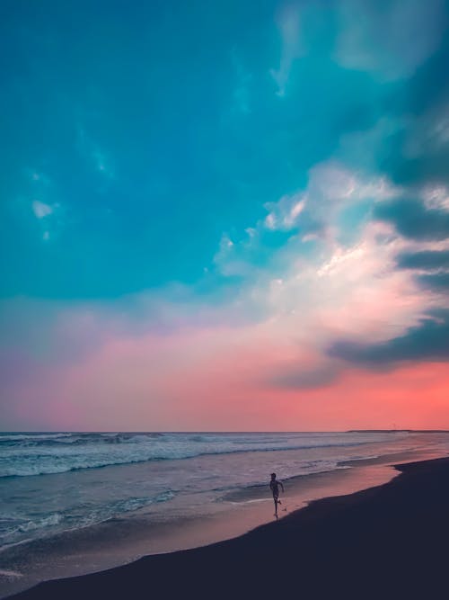 Foto profissional grátis de céu azul, céu bonito, litoral