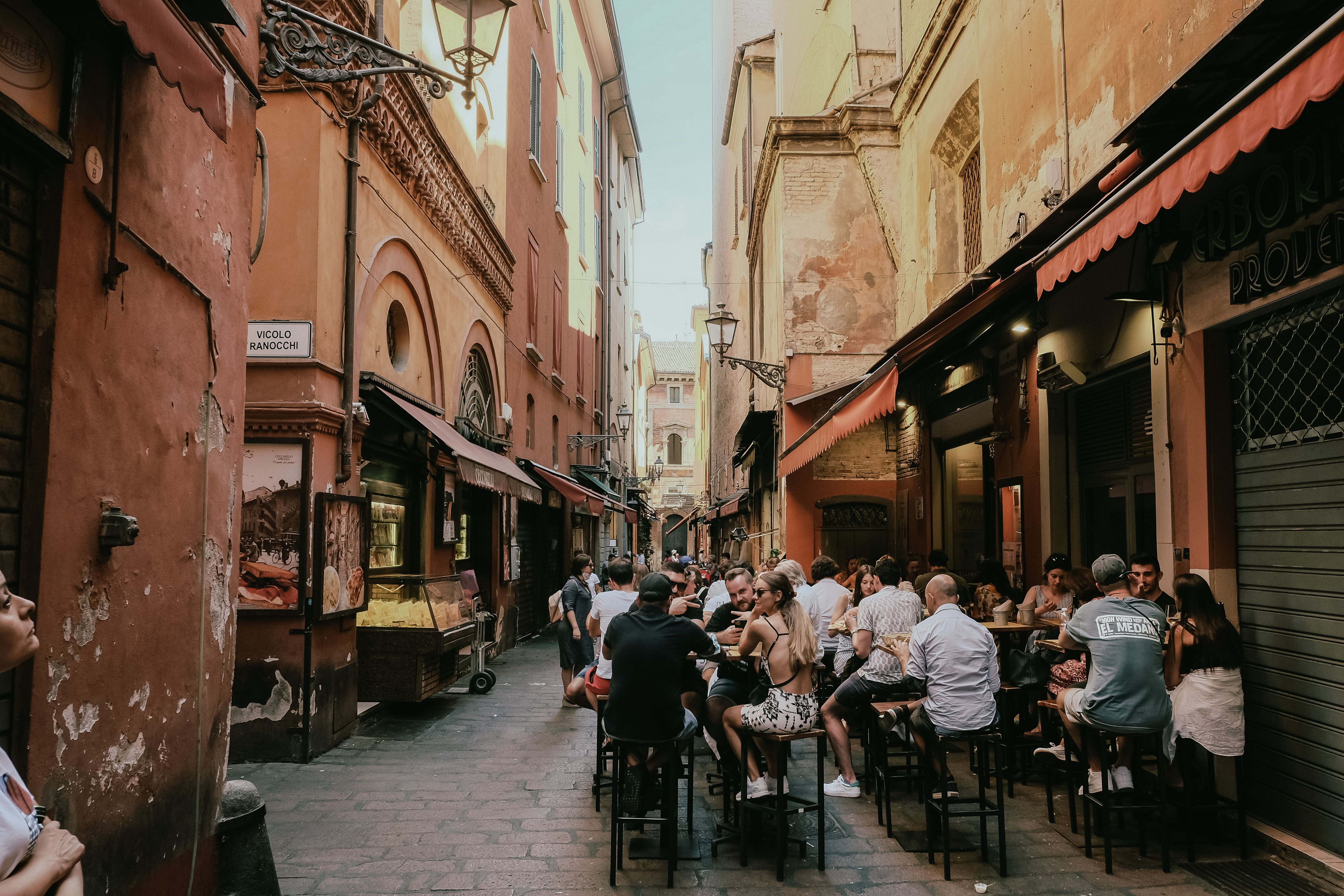 The streets of Bologna, where Chef Caleb Azuka developed his love of Italian cooking