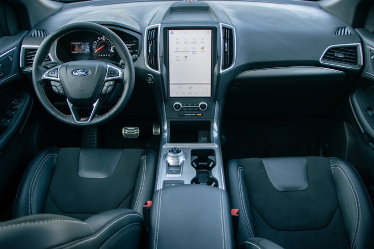 Photo Of The Interior Of A Car