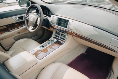 Finished leather seat cover installation