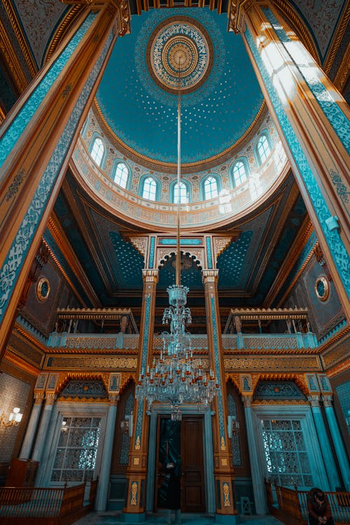 Interior of the Yildiz Hamidiye Mosque in Istanbul, Turkey