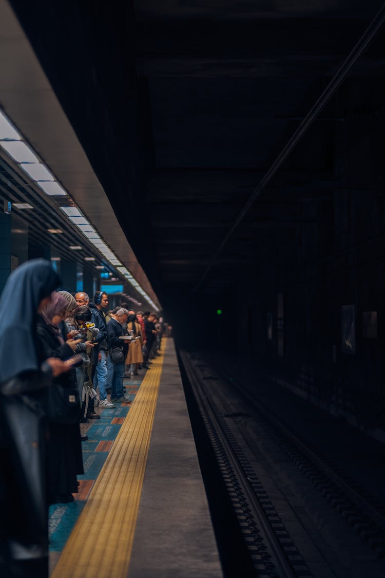 People Standing On A Platform