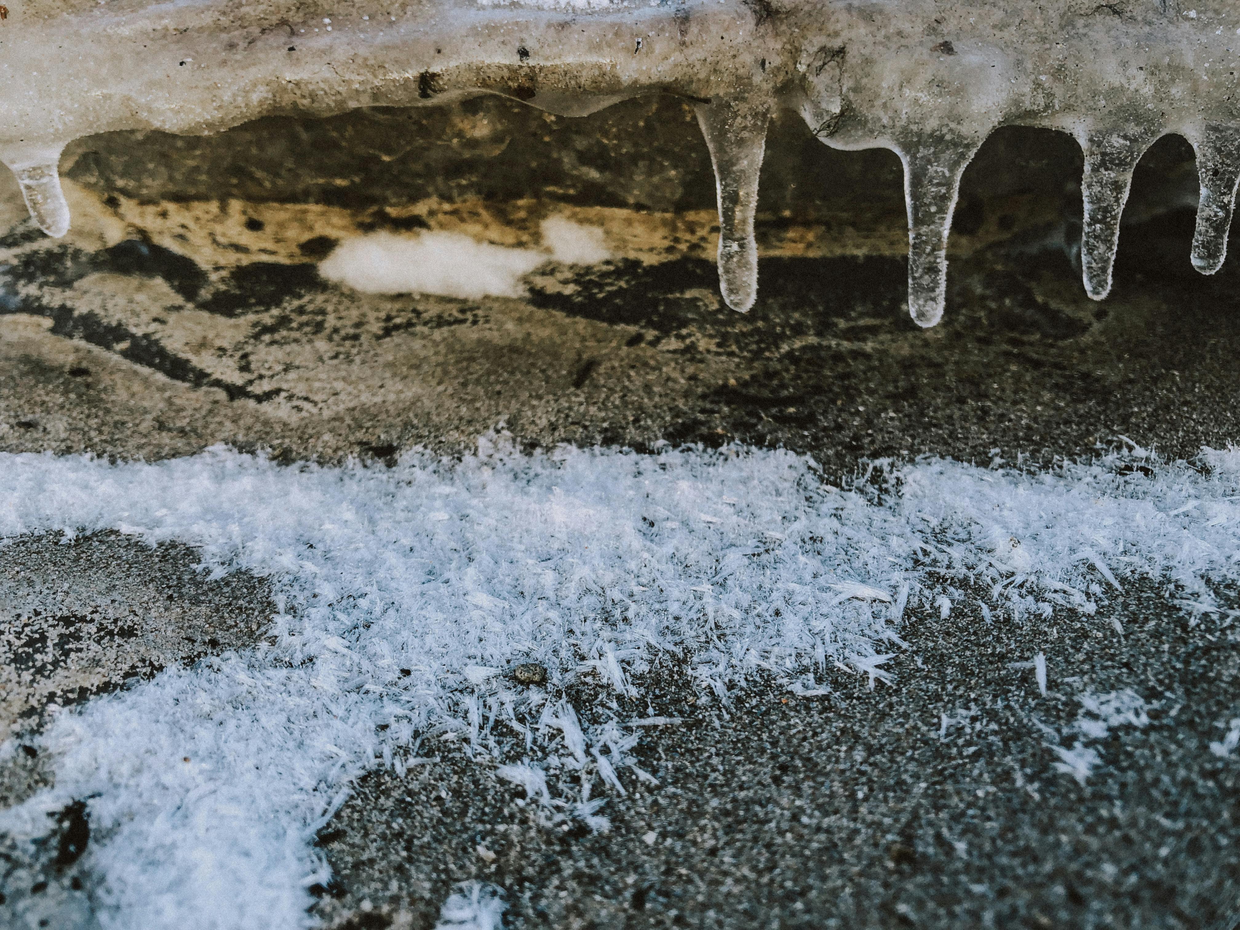 Close Up of a Falling Snowflake · Free Stock Photo
