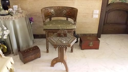 Free Antique Mosaic Chair Stock Photo
