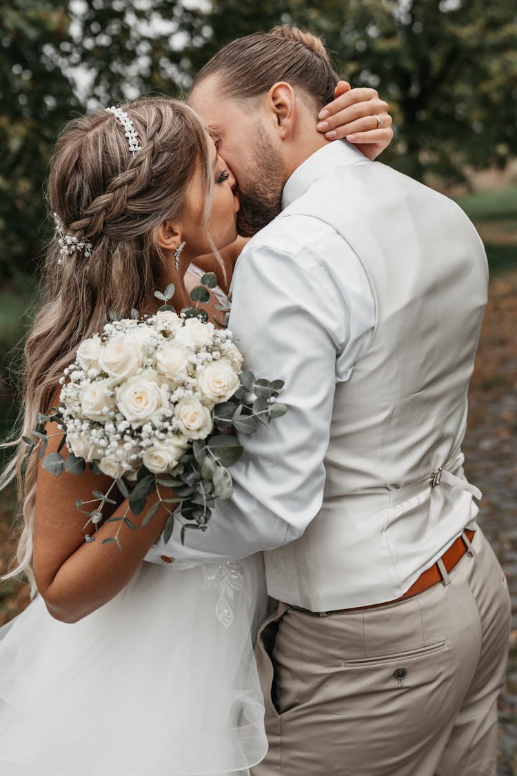 Photo Of A Couple Kissing