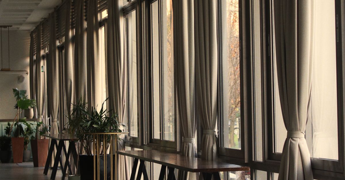 Curtains in Windows · Free Stock Photo