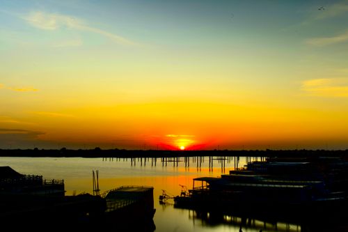 Free stock photo of beach sunset, beautiful sunset, cambodia Stock Photo