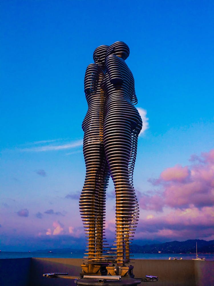 Monument Ali And Nino In Batumi, Georgia