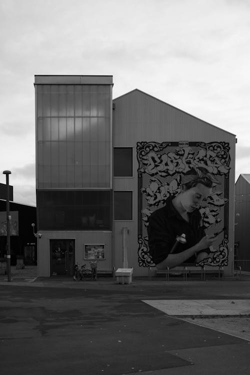 Imagine de stoc gratuită din alb-negru, artă stradală, fotografiere verticală