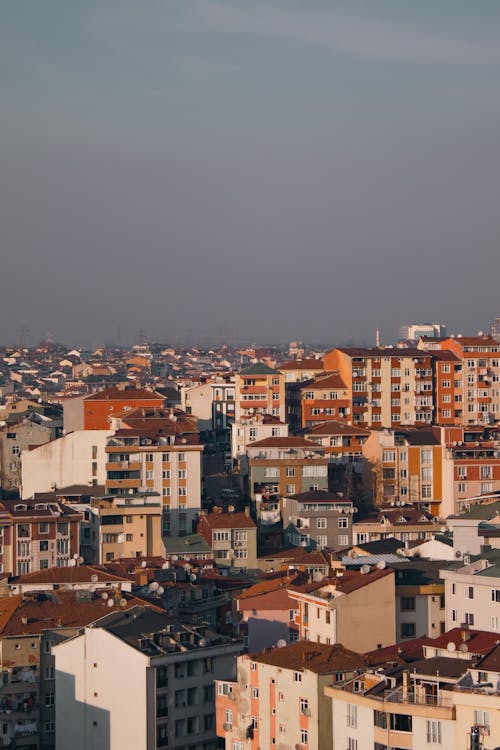 Photo of a City at Sunset 