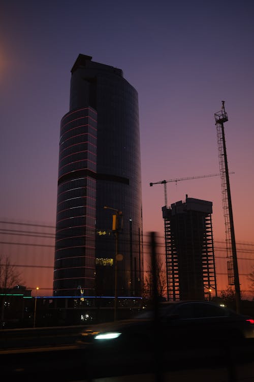 High Rise Building During Sunset