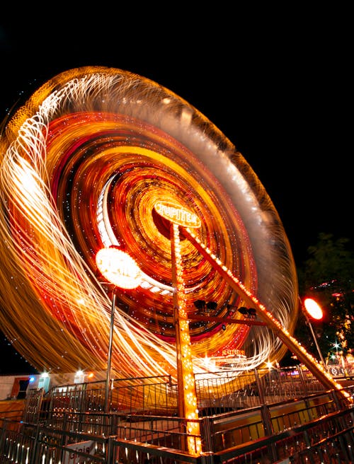 Photograph of a Lighted Ferris Wheel