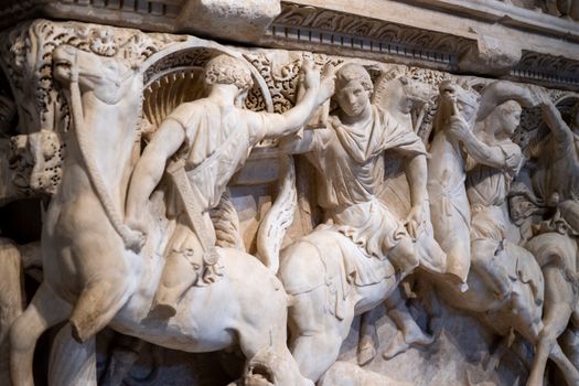 Reliefs on Alexander Sarcophagus
