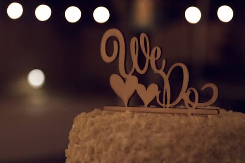 Free stock photo of brown, cake topper, heart