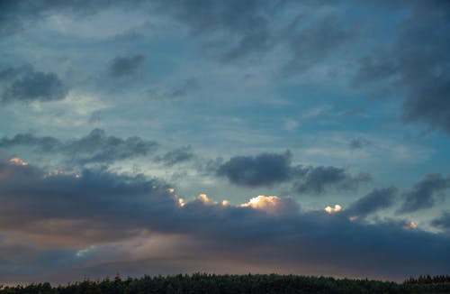 天空, 黃昏 的 免費圖庫相片