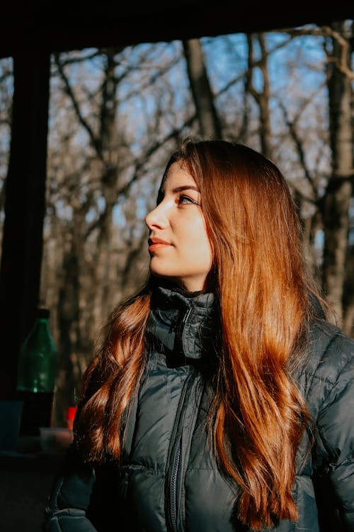 Young Brunette in Jacket