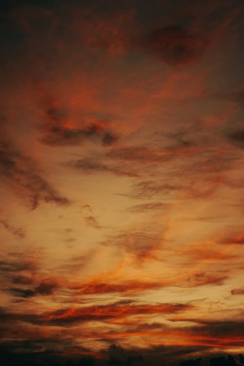 Clouds in the Sky During Sunset 