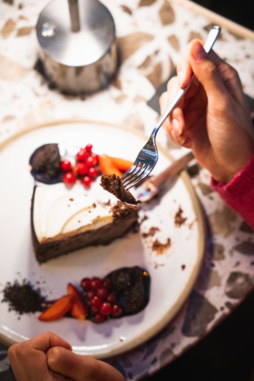 Gratis lagerfoto af chokoladekage, dessert, forgrening