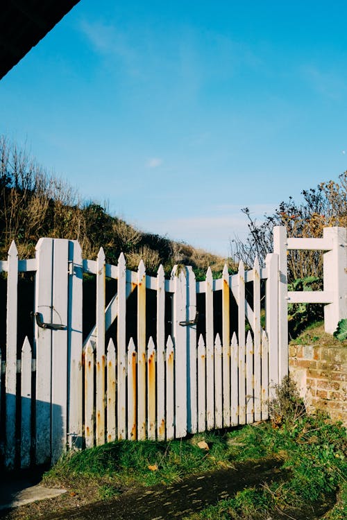 Wooden Fence in a Rural Area