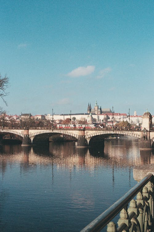 Legion Bridge on the Vltava River in Prague