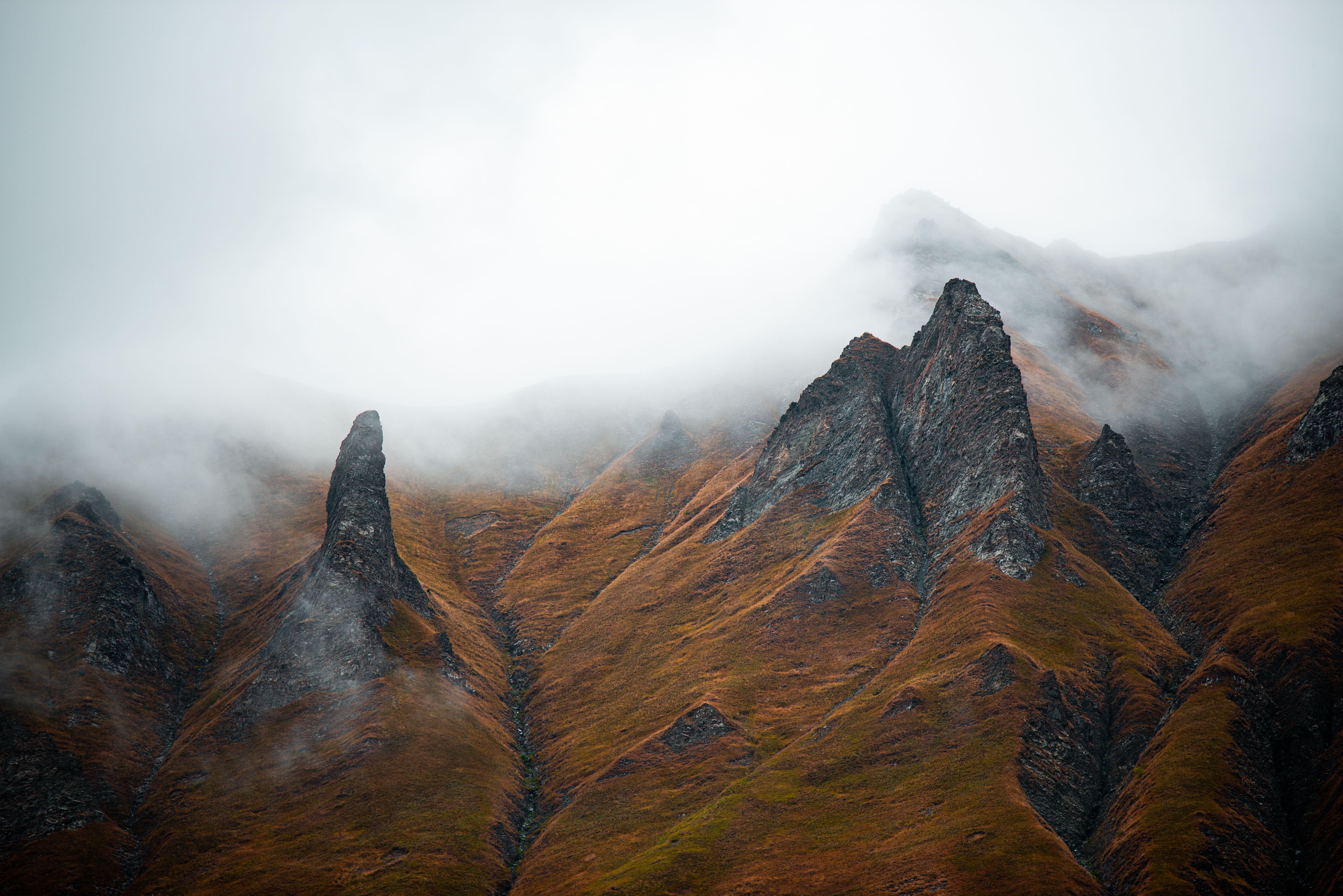 Rocky Mountain Surrounded by Fog · Free Stock Photo