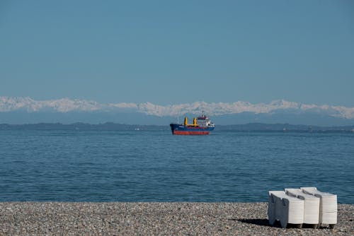 Ingyenes stockfotó árukonténer, hajó, ipar témában