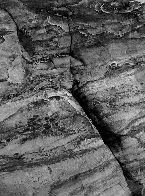Foto stok gratis batu pasir, hitam & putih, permukaan