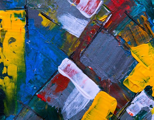 Close-up Photo of Multicolored Abstract Painting