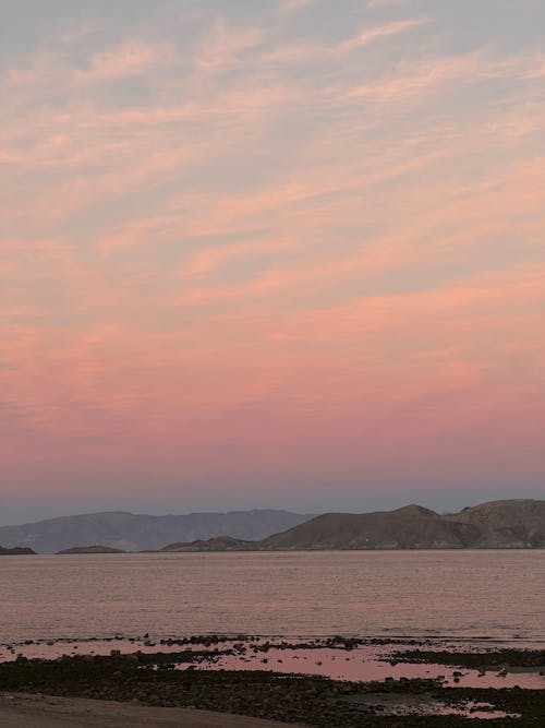 Pink Sky Reflecting in Water 