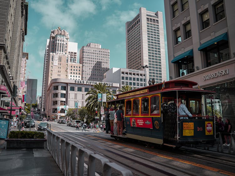 A Tram In A City