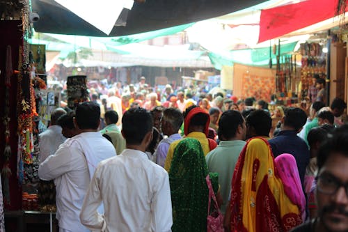 Busy Street in an Indian City 