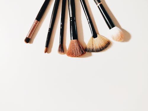 Free Assorted Makeup Brushes Stock Photo