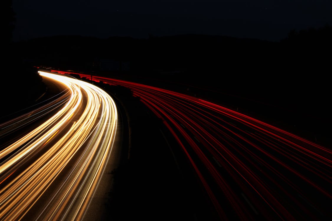 Free Time-Lapse Photo Of Streak Lights Stock Photo