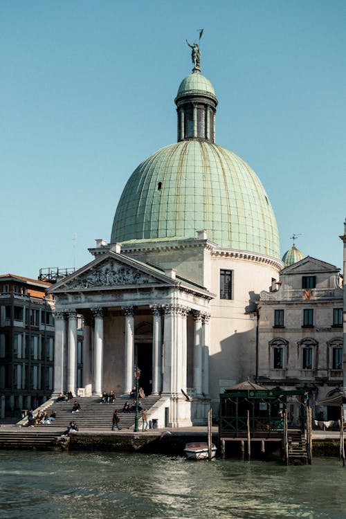 Photo of a the Facade the San Simeone Piccolo in Venice Italy