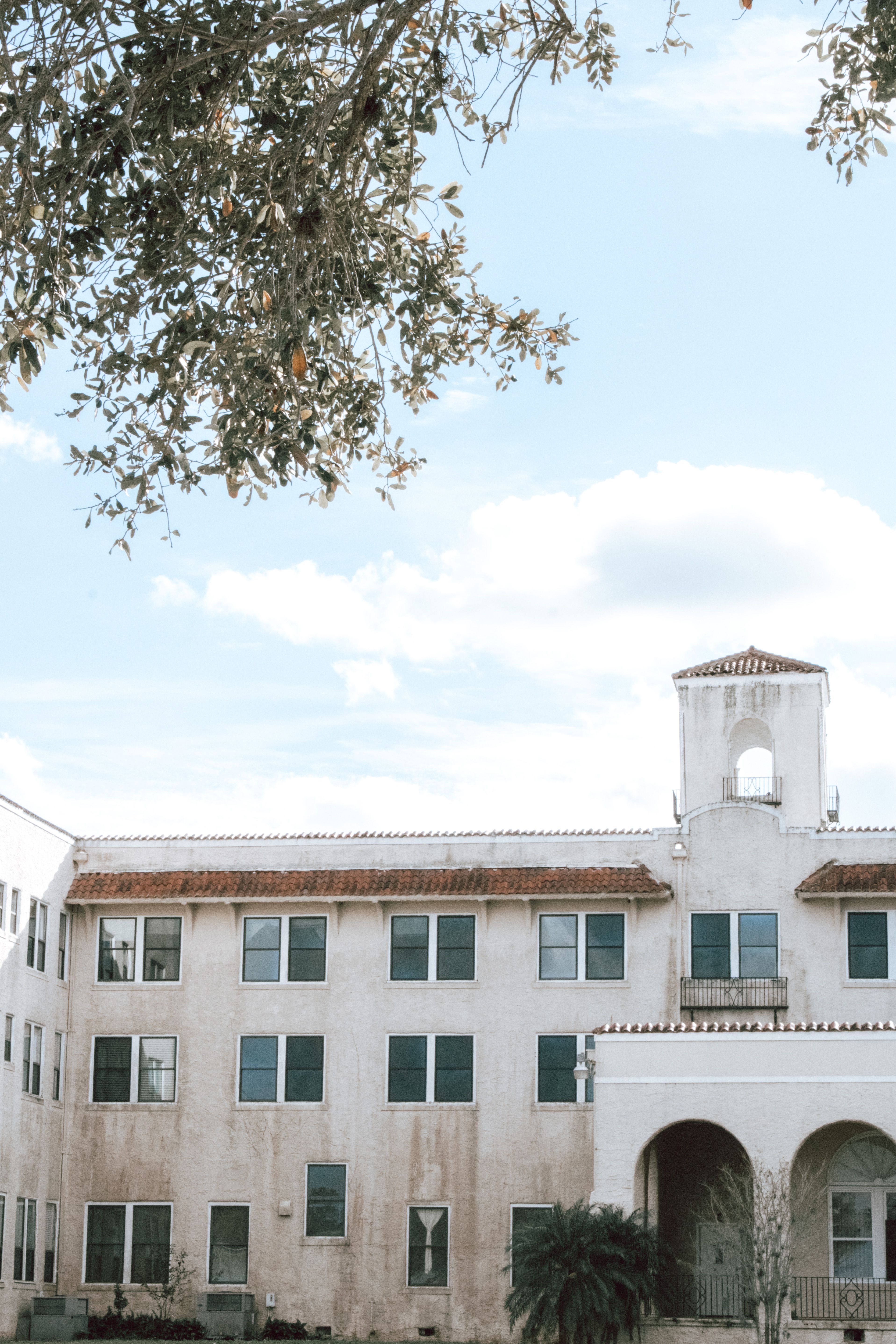 Exterior of a White Building · Free Stock Photo