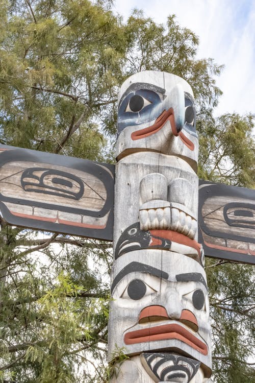 Δωρεάν στοκ φωτογραφιών με totem, κατακόρυφη λήψη, ξύλινος