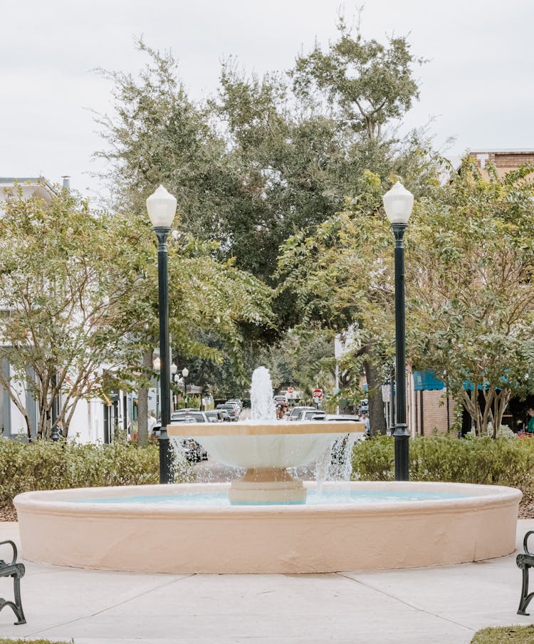 Fountain In Park