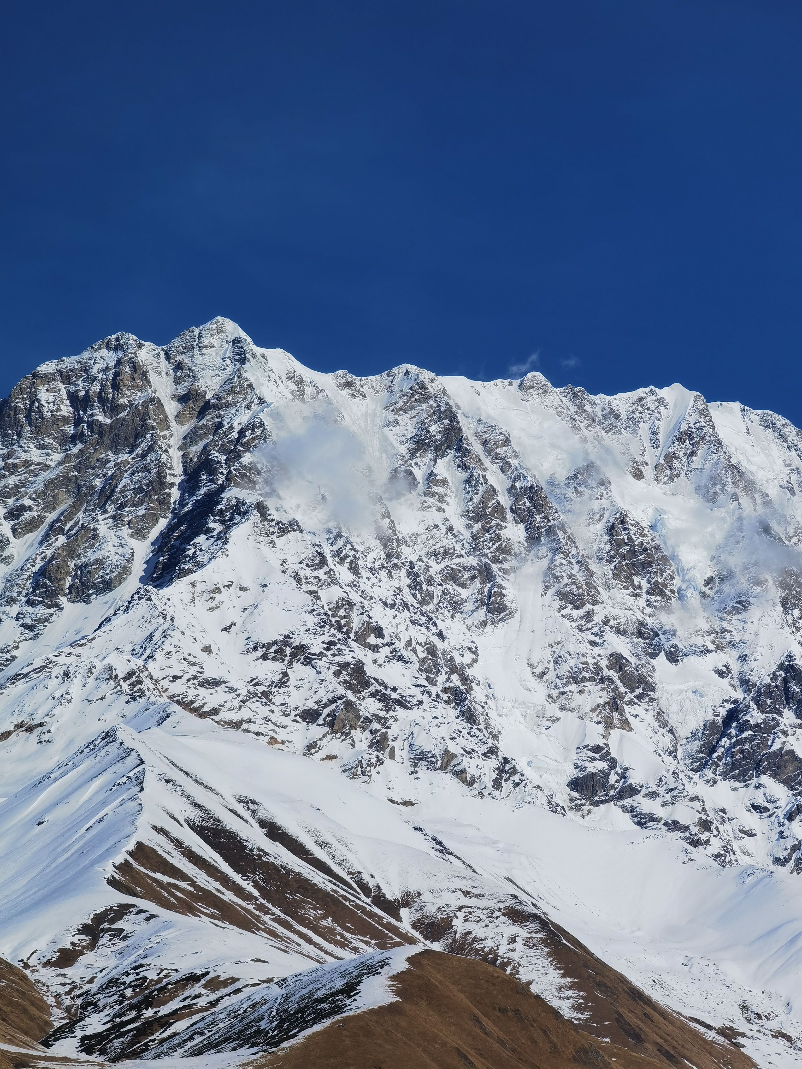 Snow Covered Mountain Under the Blue Sky · Free Stock Photo