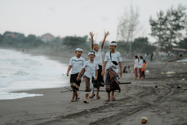 Boys On Beach