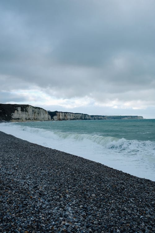 Ocean Waves Kissing the Rocky Shore