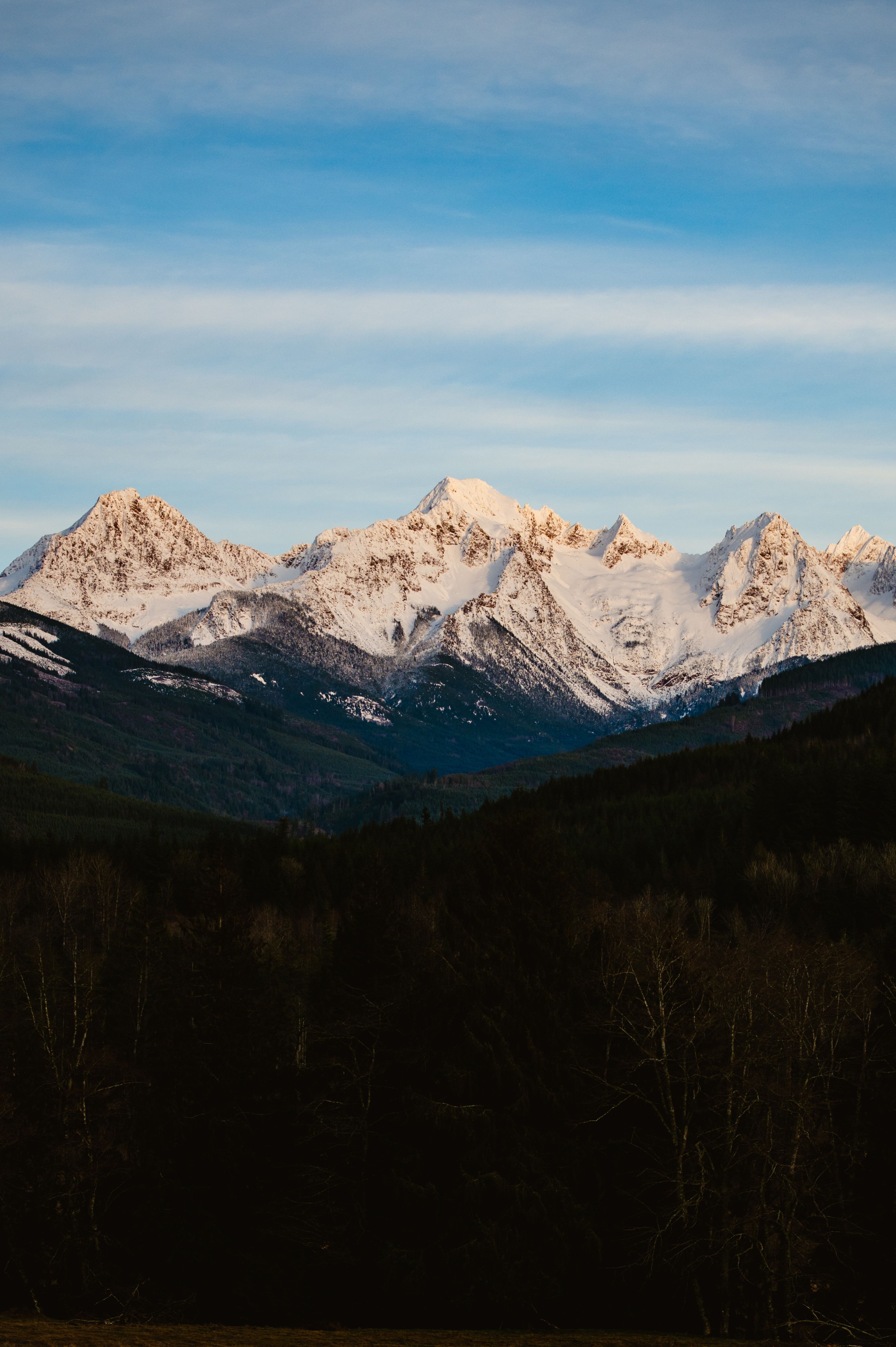 Scenic View of the Snowy Mountains · Free Stock Photo