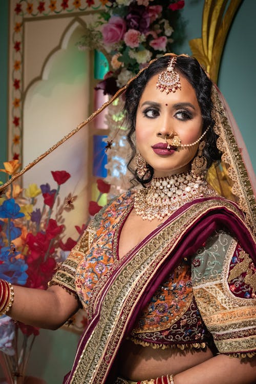 Portrait of Woman in Traditional Clothing