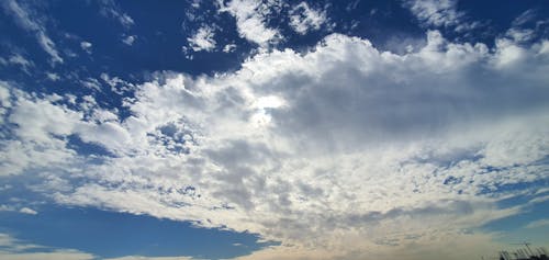 คลังภาพถ่ายฟรี ของ ท้องฟ้า, พื้นหลังเมฆ, สีน้ำเงิน