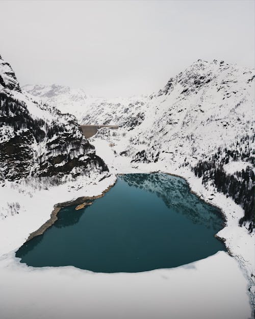 View of a Lake in Winter