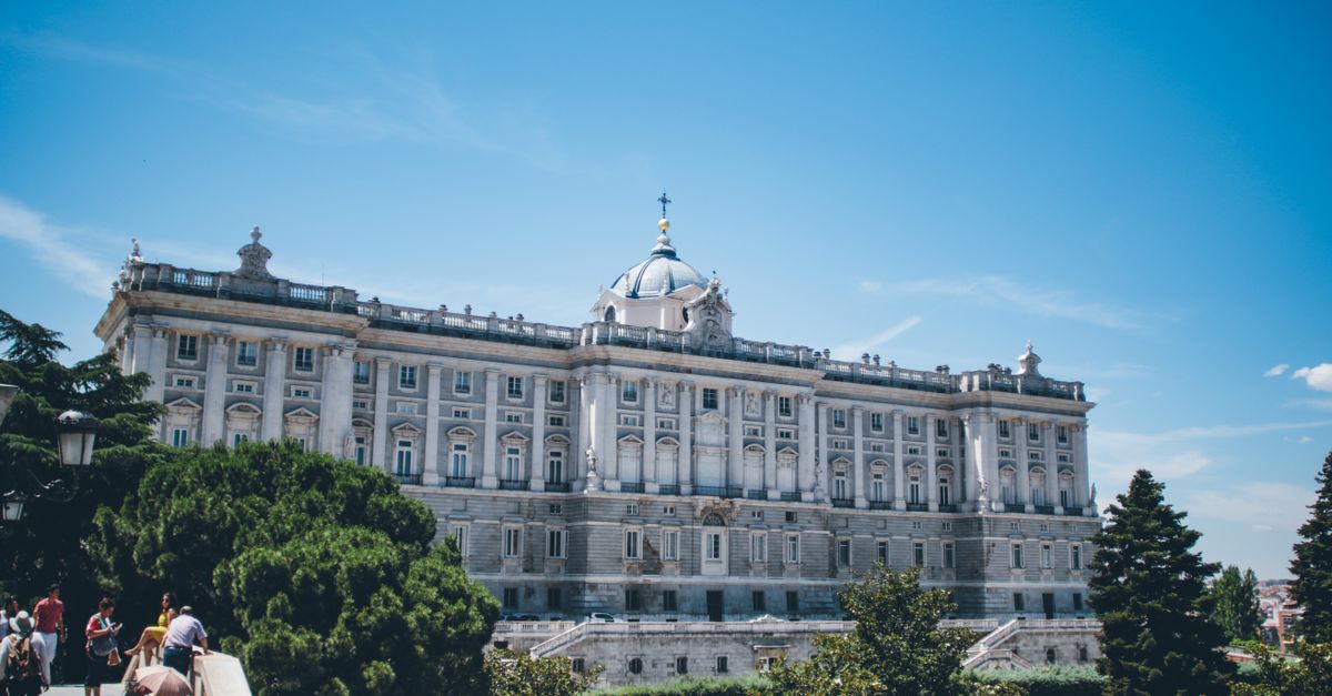 Vista Del Palacio Real De España Vista Del Palacio Real De España