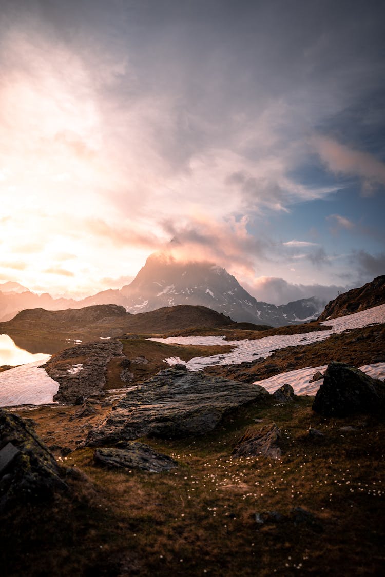 View Of Pic Du Midi D' Ossau Mountain In France