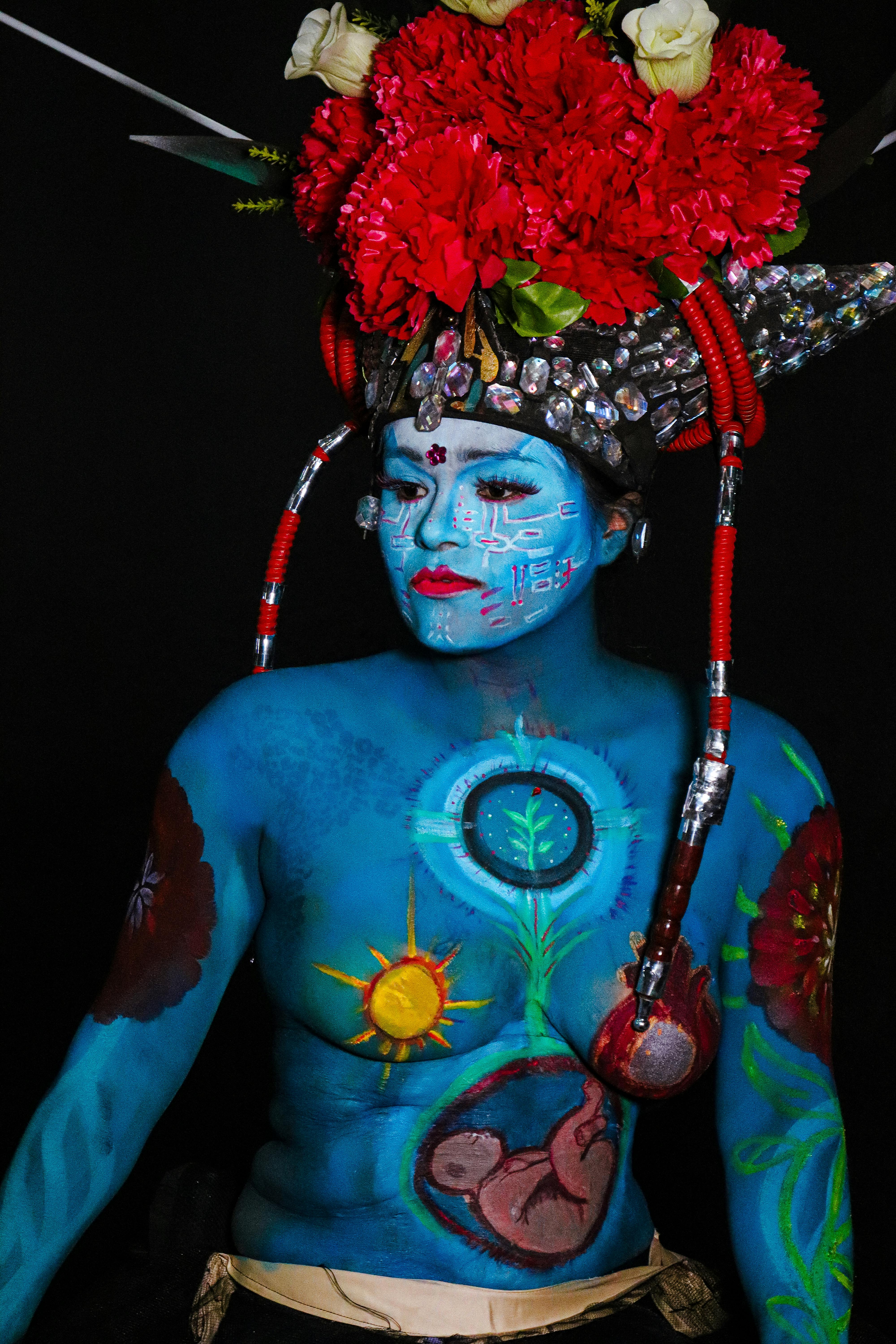 Free stock photo of adult, art, art makeup, artistic make up, artistic