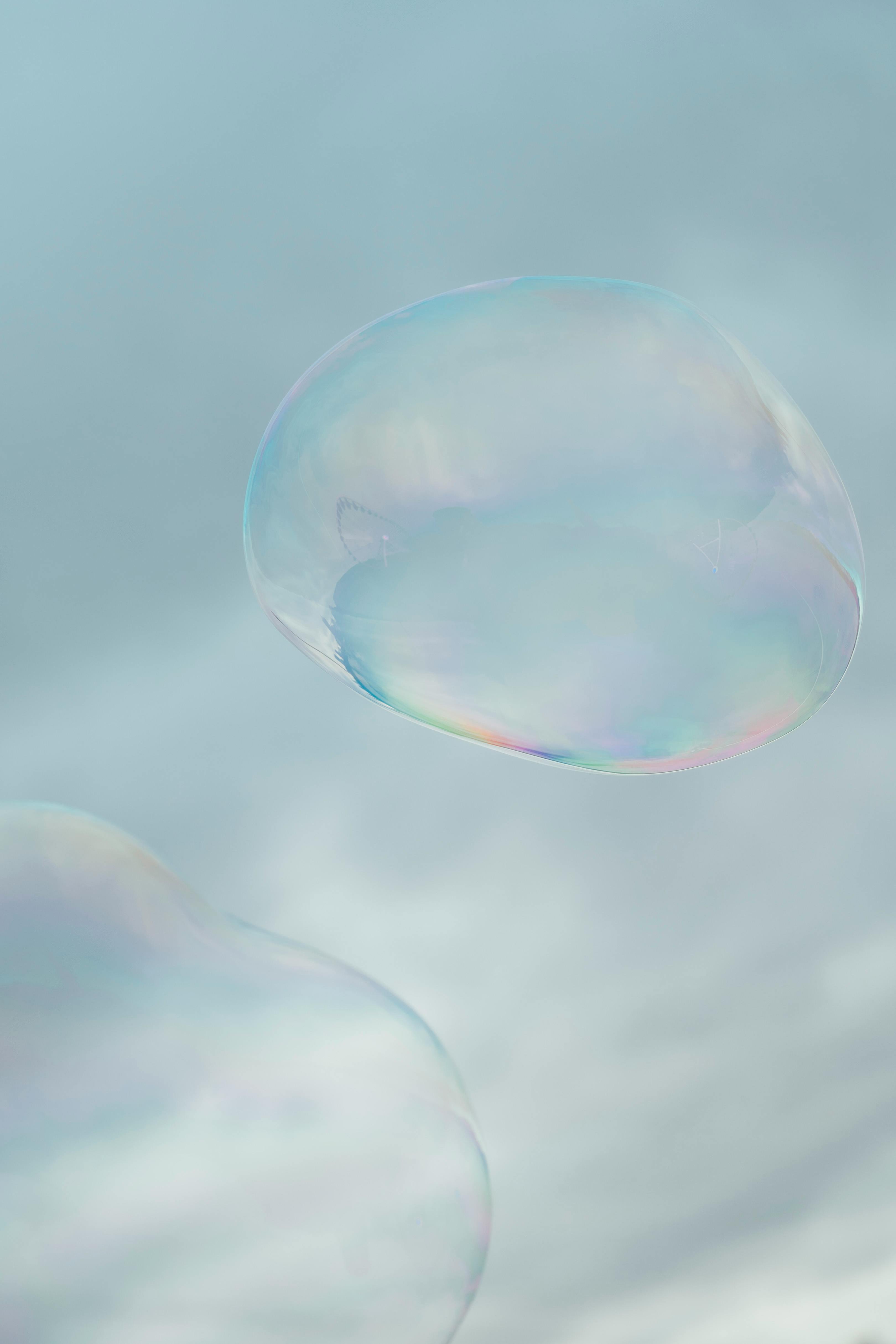 close up of a bubble