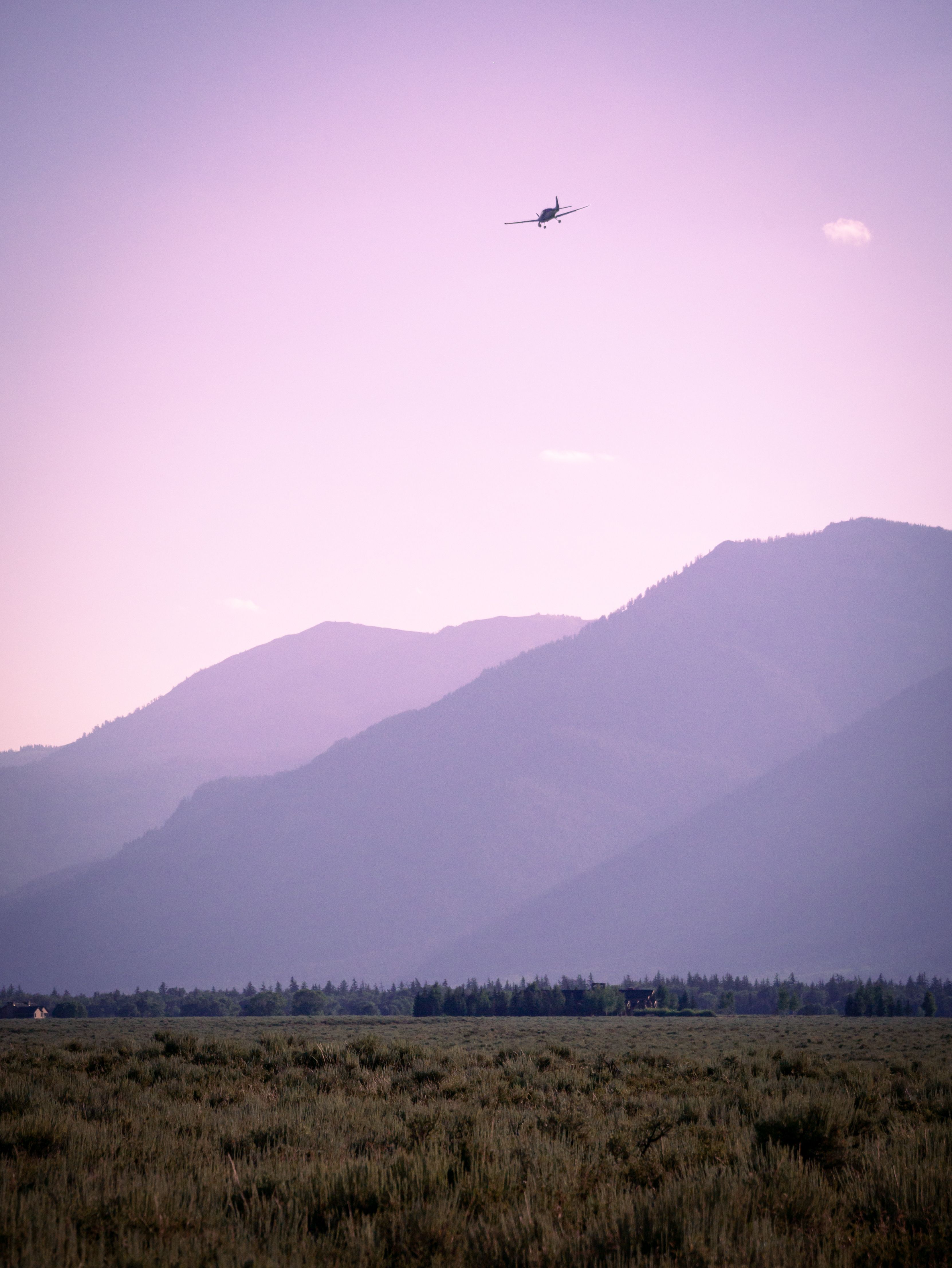 A Purple Sky over Mountains · Free Stock Photo