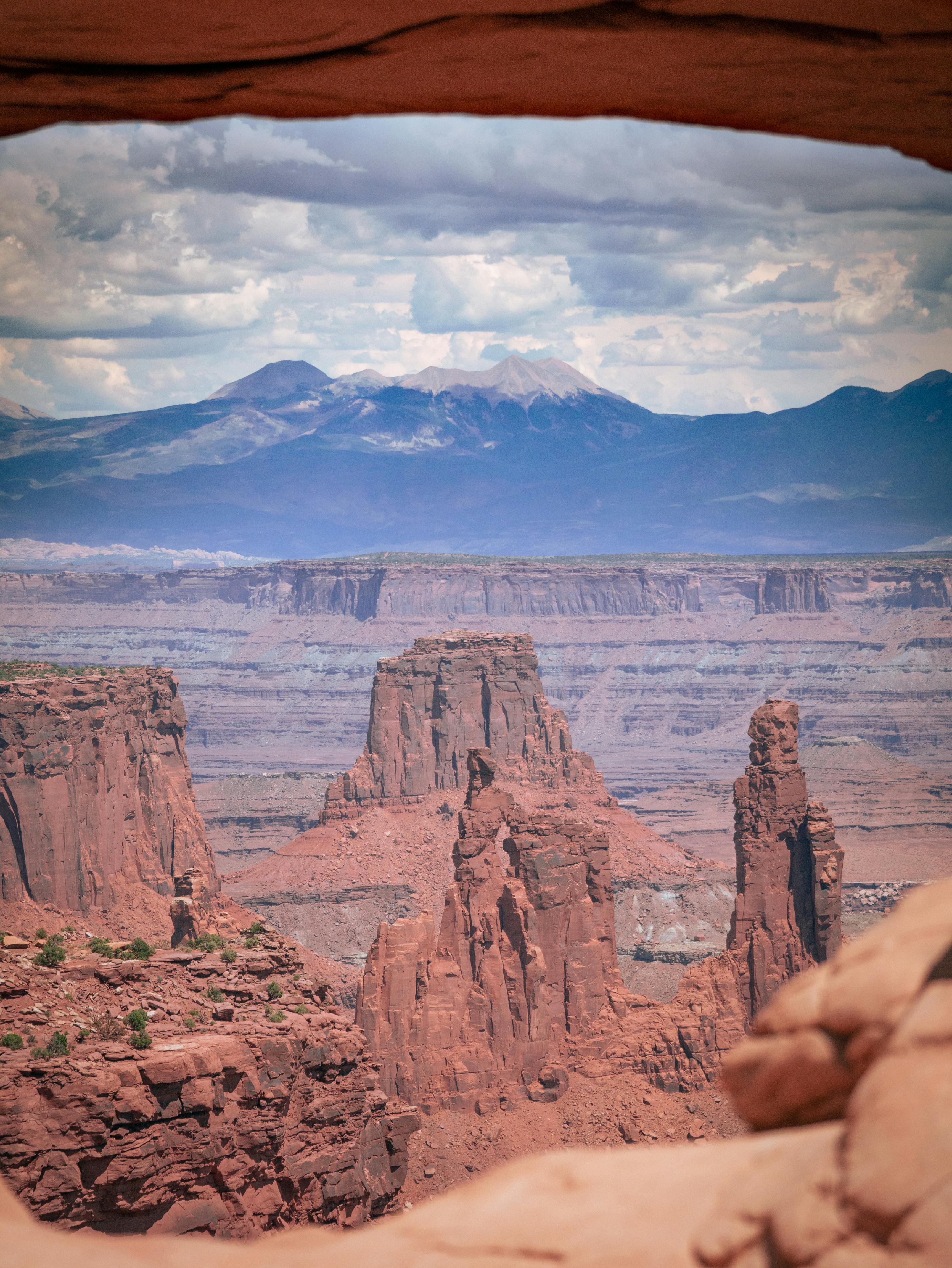 landscape of the canyonlands national park in utah usa